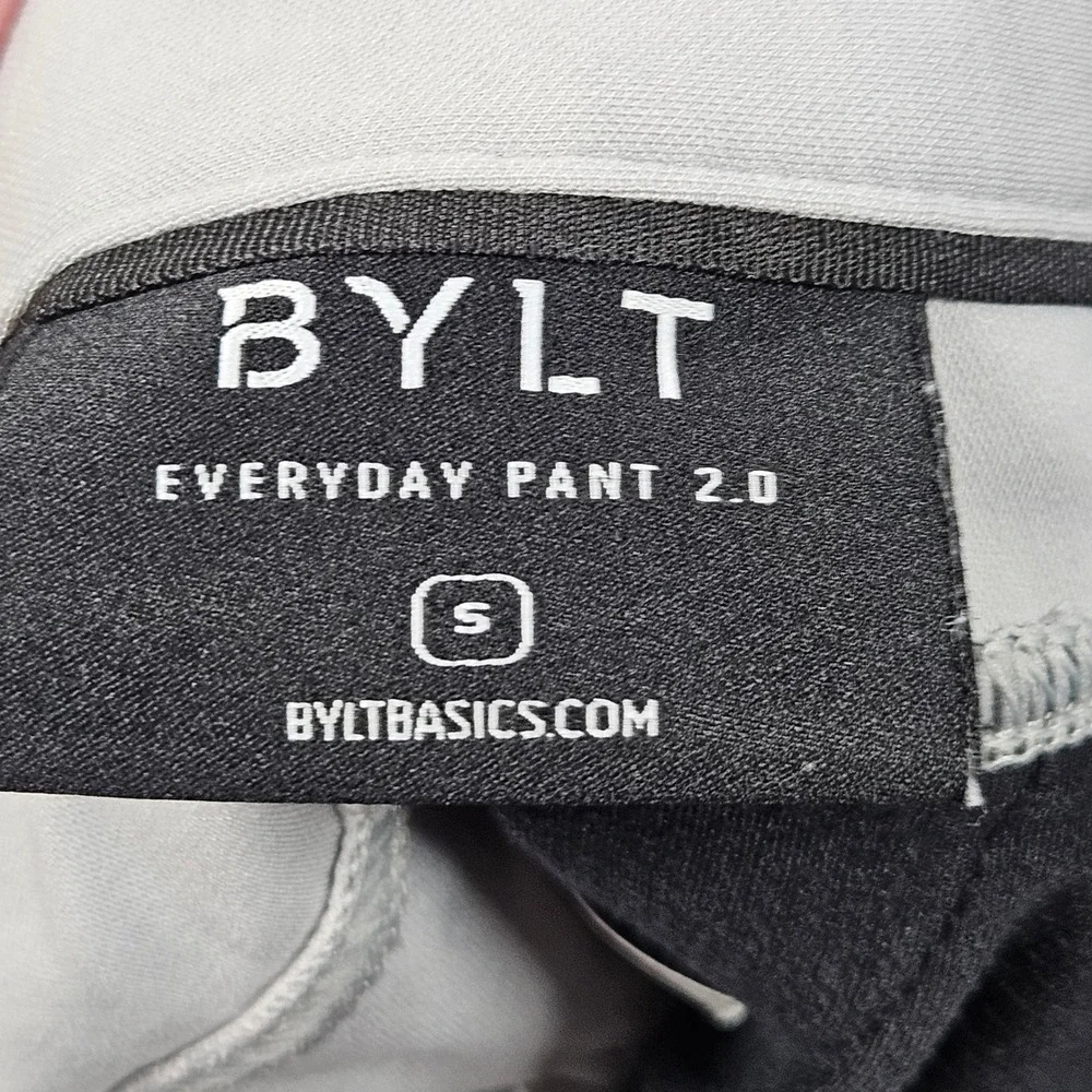 BYLT Everyday Pant 2.0 Mens Small Gray Slim Fit Stretch Performance Golf Office